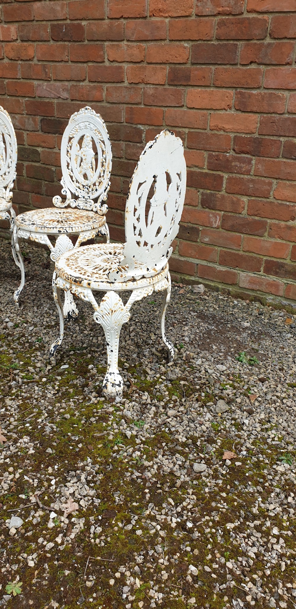 Set Four Cast Iron Garden Chairs View VIII