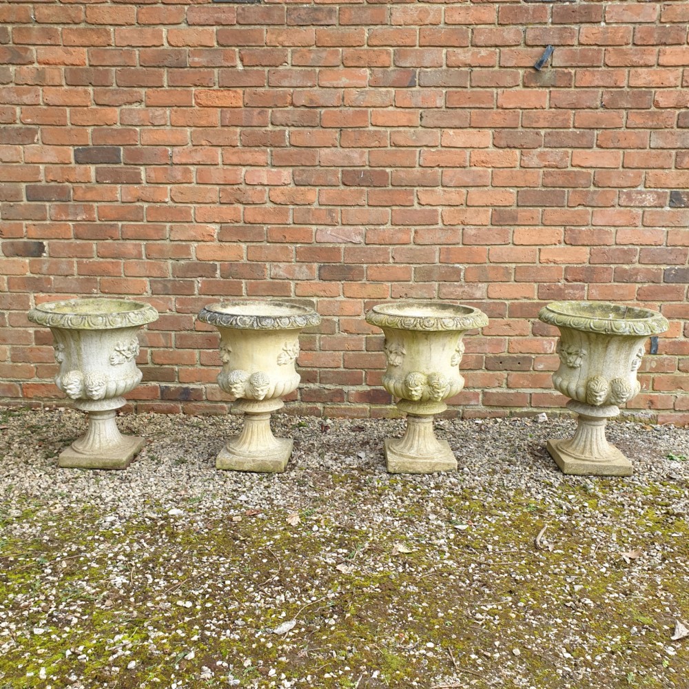 Set Four Garden Campana Planters