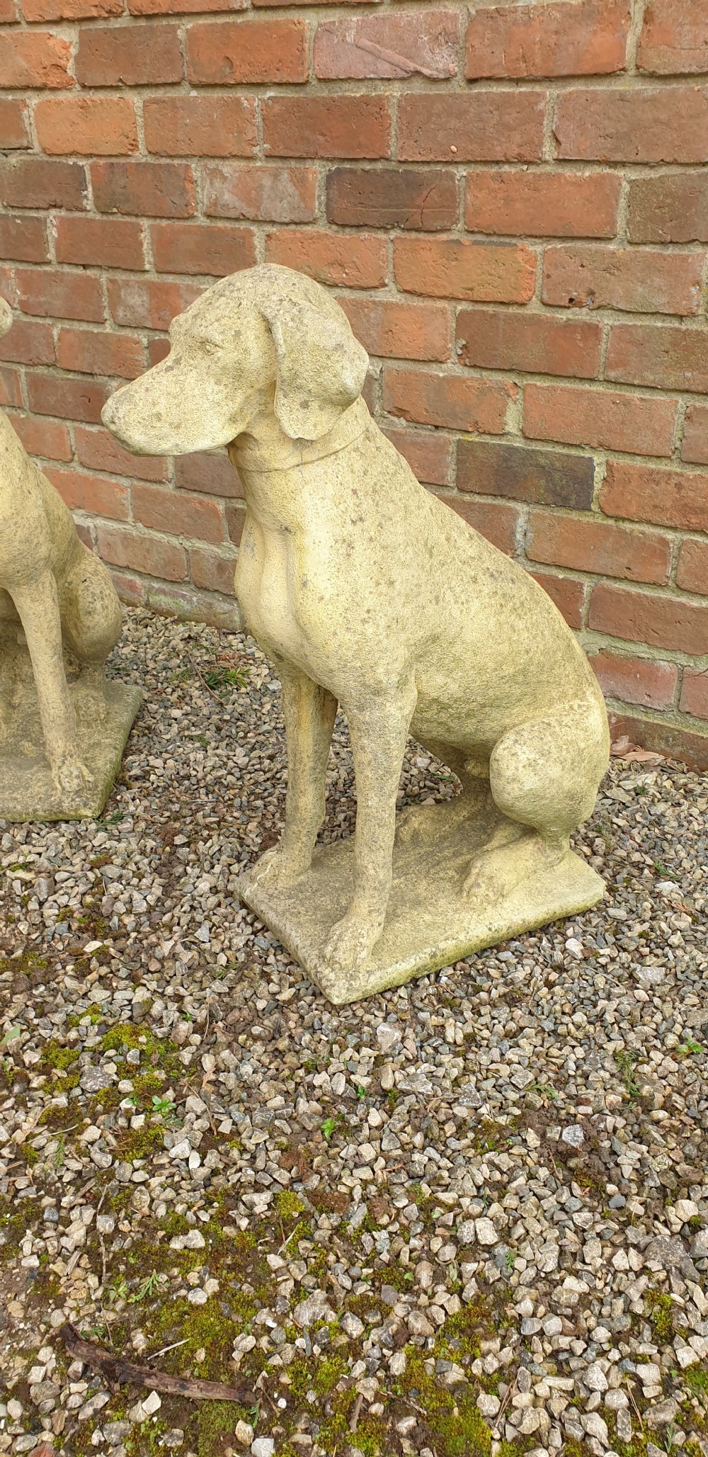 PairGarden Stone Hunting Dogs View IV