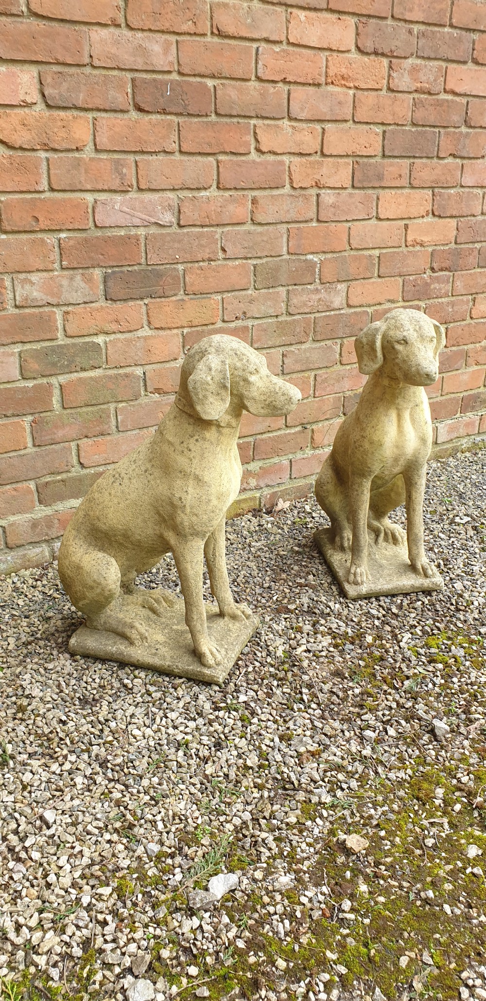 PairGarden Stone Hunting Dogs View VIII