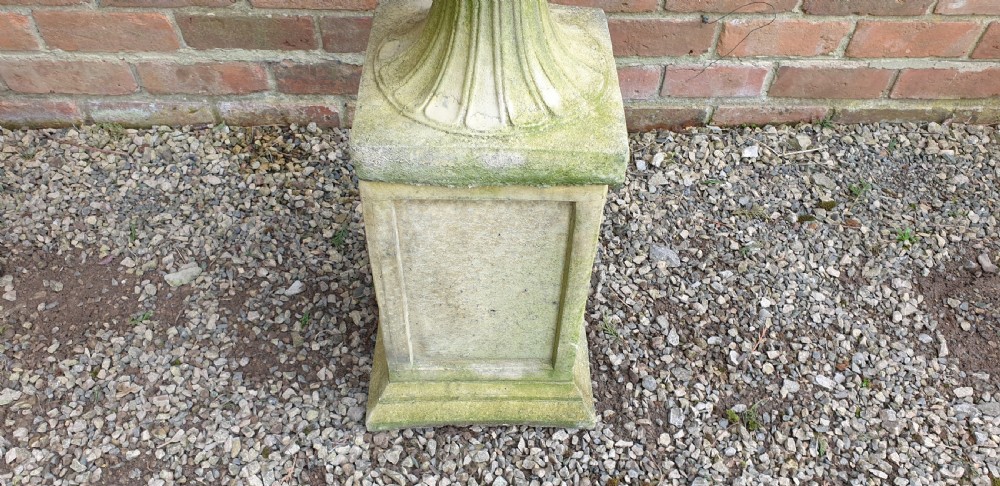 Pair Regency Garden Urns on Plinths View VII