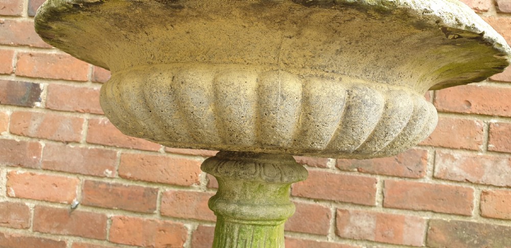 Pair Regency Garden Urns on Plinths View X