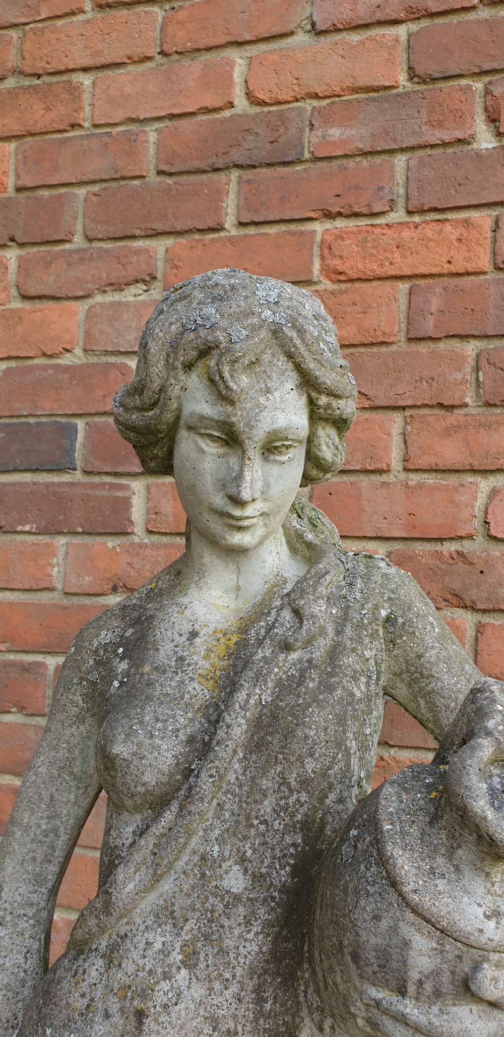 Large Stone Garden Figure of Girl View V