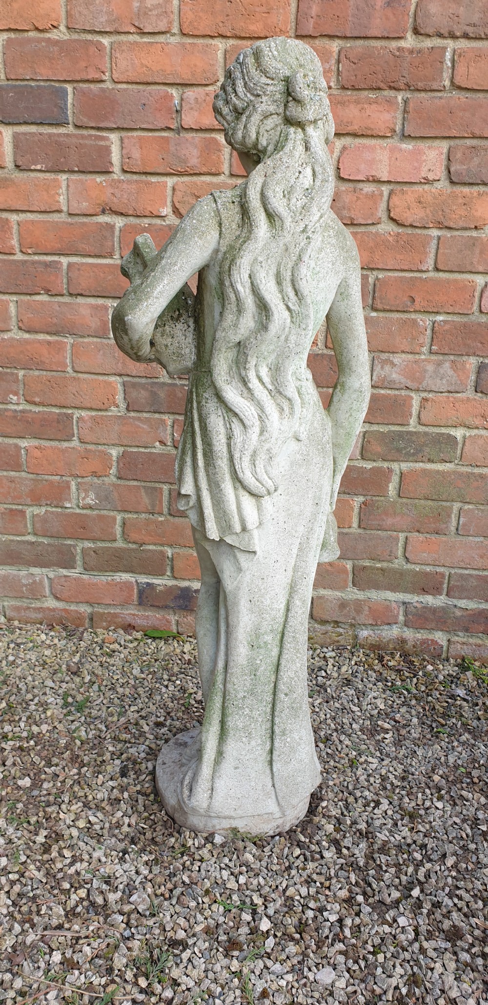 Large Stone Garden Figure of Girl View VI