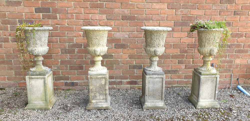 Set Four Antique Garden Urns View II