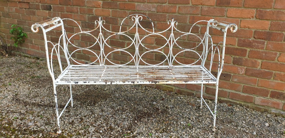 French Garden Conservatory Bench View III