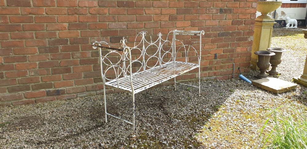 French Garden Conservatory Bench View VII