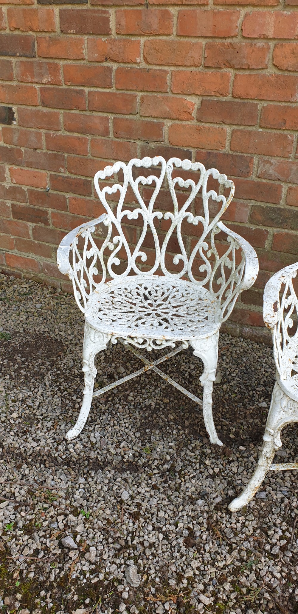 Very Good Cast Iron Garden Sofa and Chairs View V