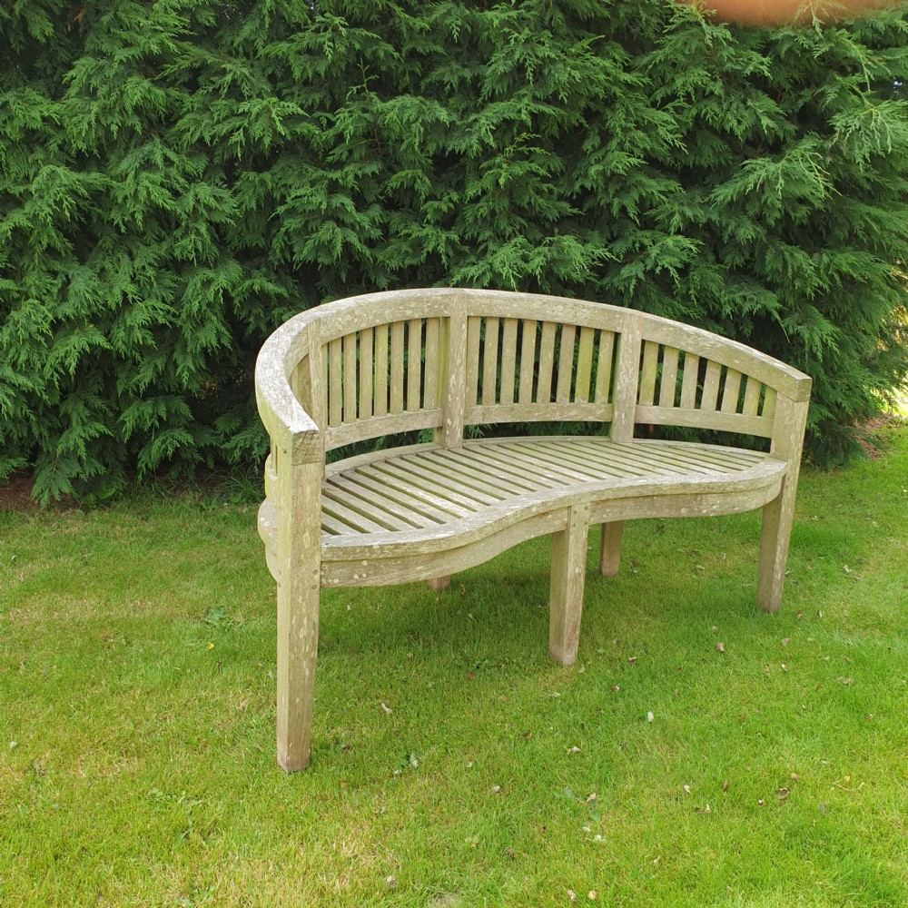 Very Good Silvered Garden Bench View III