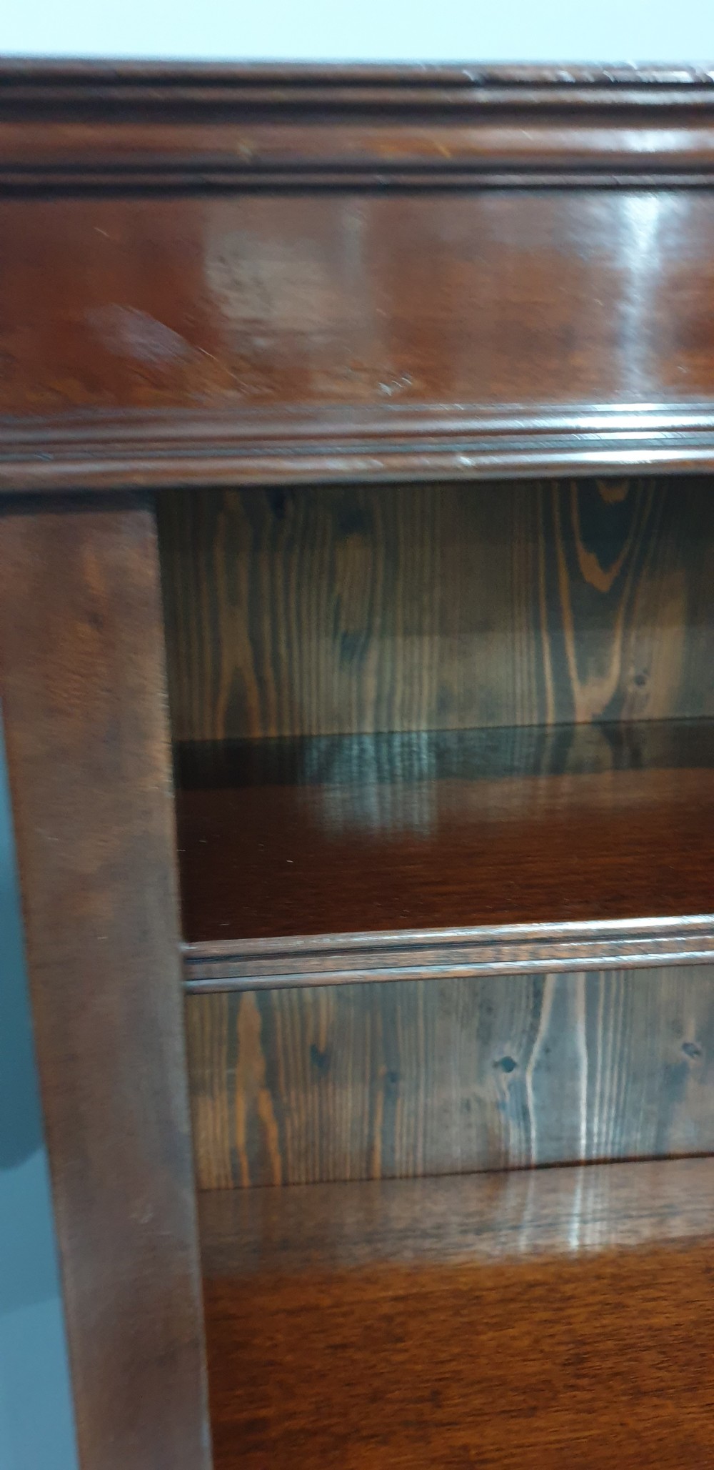 Victorian Mahogany Open Adjustable Library Bookcase View VI
