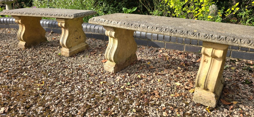 PAIR OF STONE BENCHES View VI