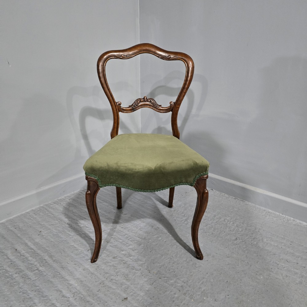 Victorian Walnut Desk Chair View II