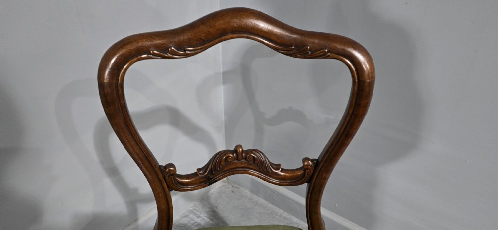 Victorian Walnut Desk Chair View III