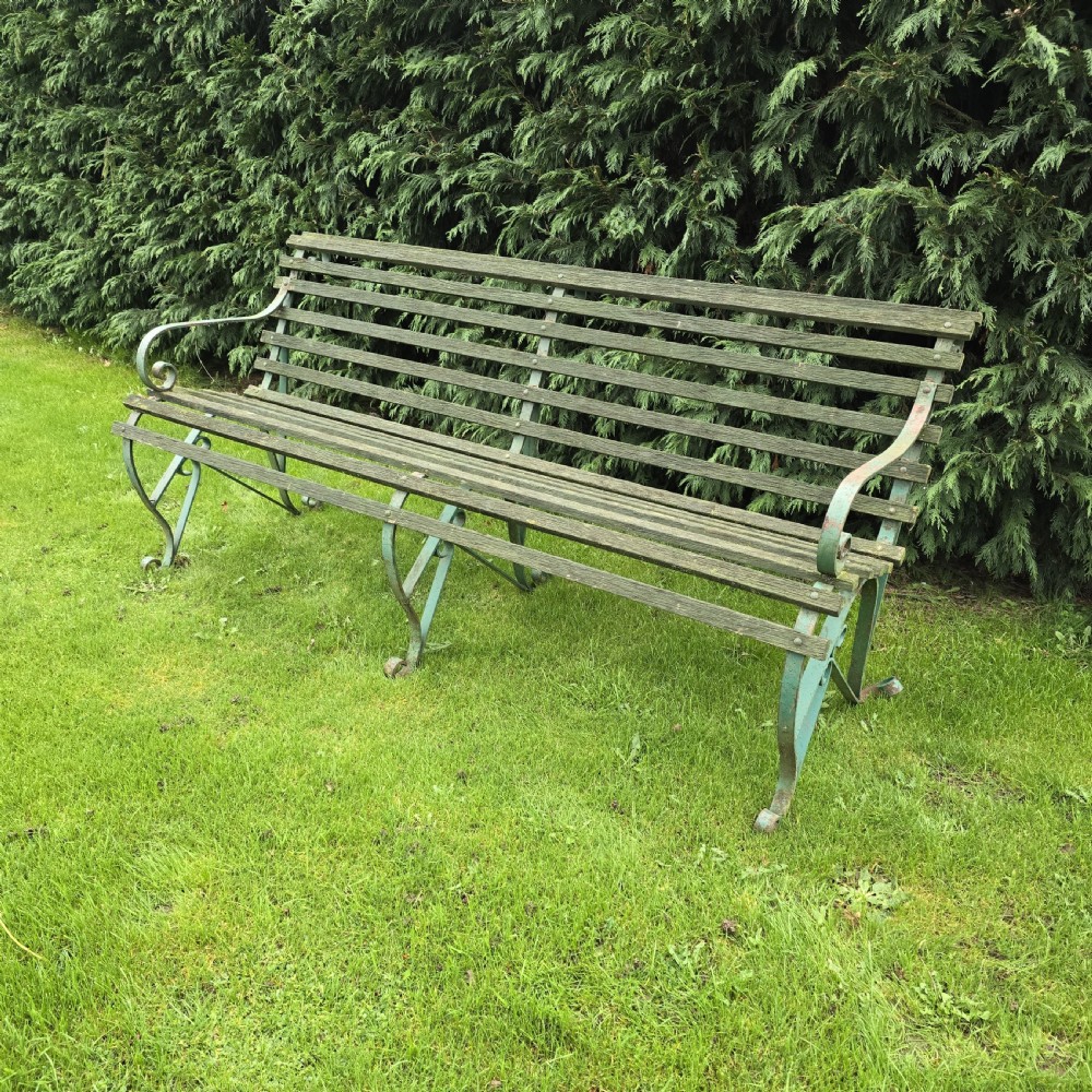 Super Wrought Iron Garden Bench