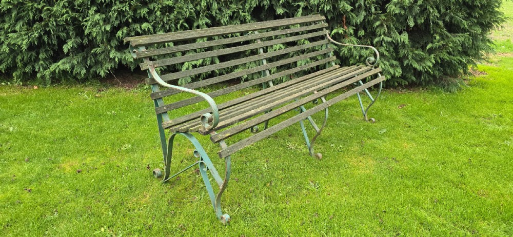 Super Wrought Iron Garden Bench View II