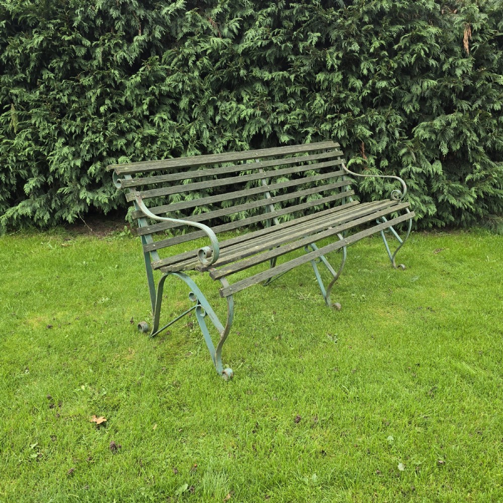 Super Wrought Iron Garden Bench View III