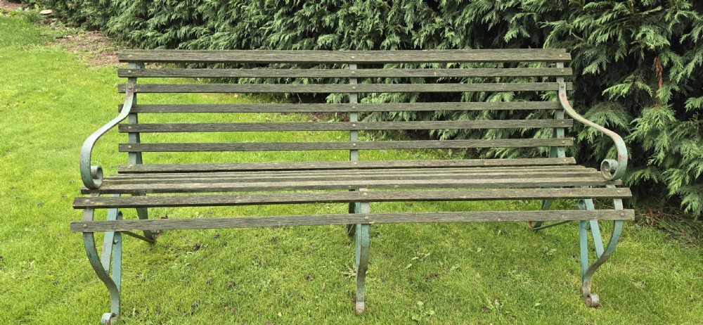 Super Wrought Iron Garden Bench View V