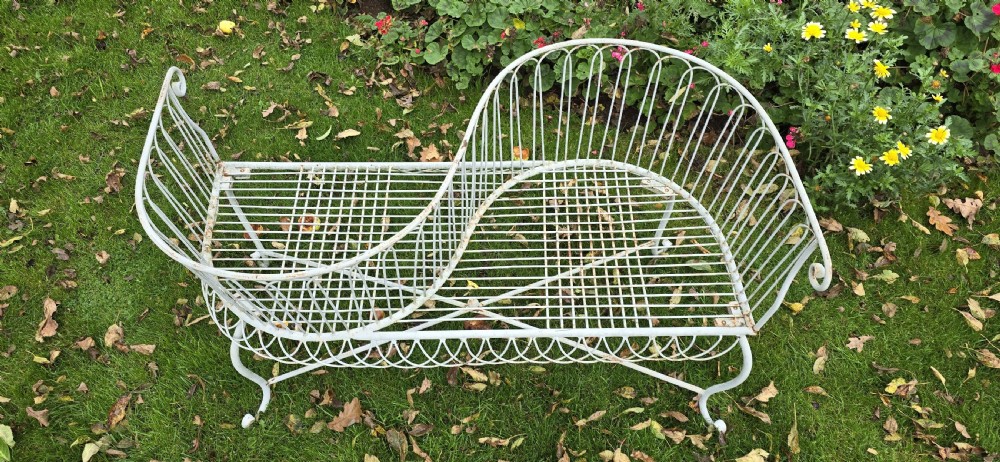 French Conservatory Garden Love Seat View V