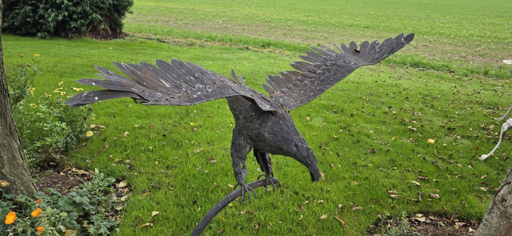 Superb Steel Eagle in Flight View VII