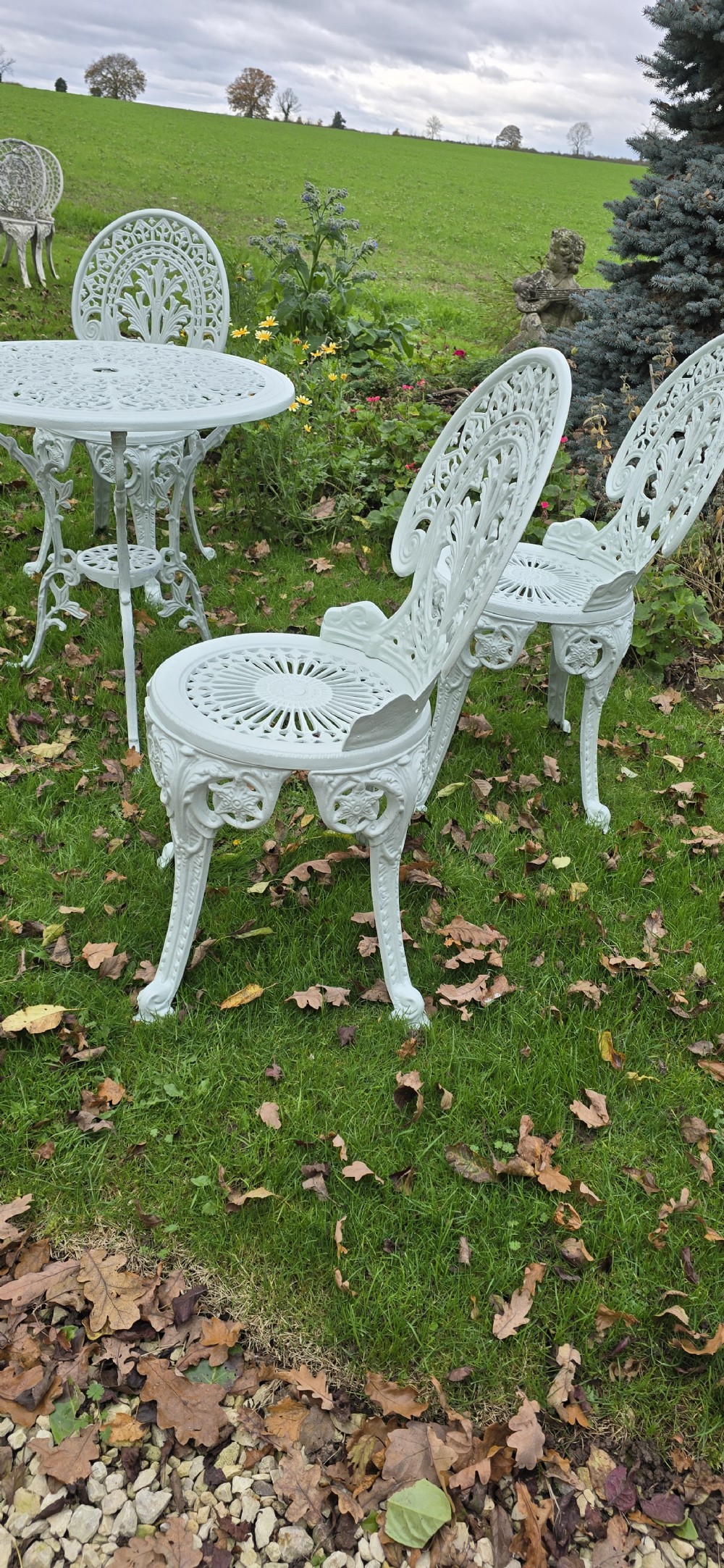Metal Patio Table and Four Chairs View IX