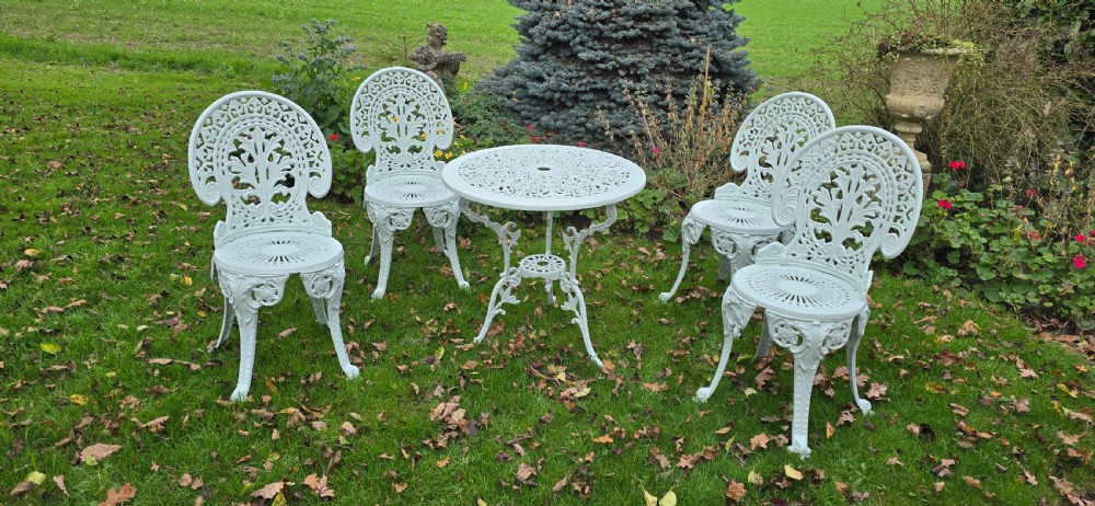 Metal Patio Table and Four Chairs View XII