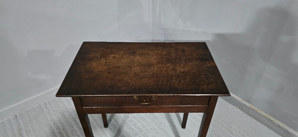 C18th Oak Sidetable View IV