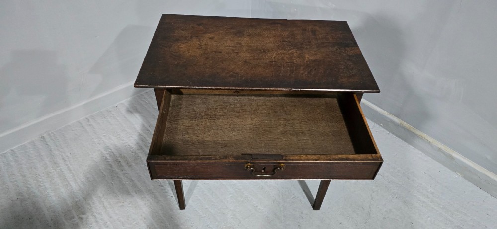 C18th Oak Sidetable View VI