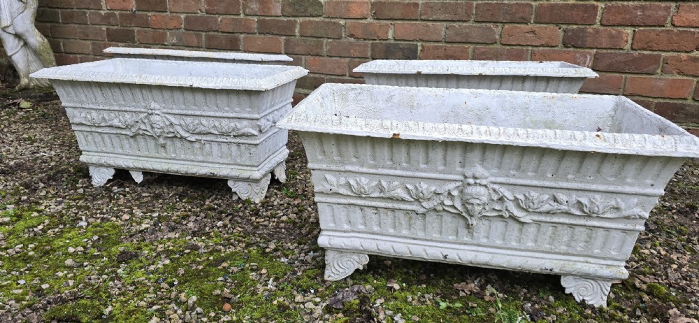 Set Four Regency Cast Iron Planters View III