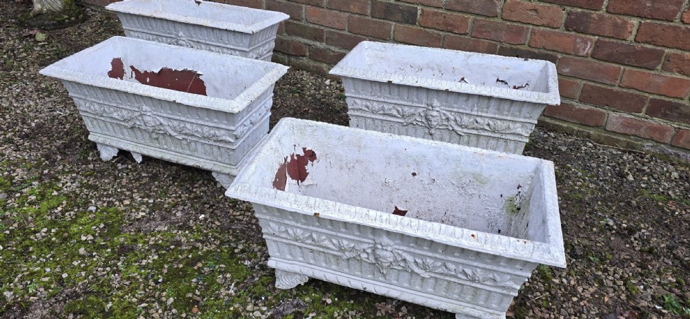 Set Four Regency Cast Iron Planters View VI