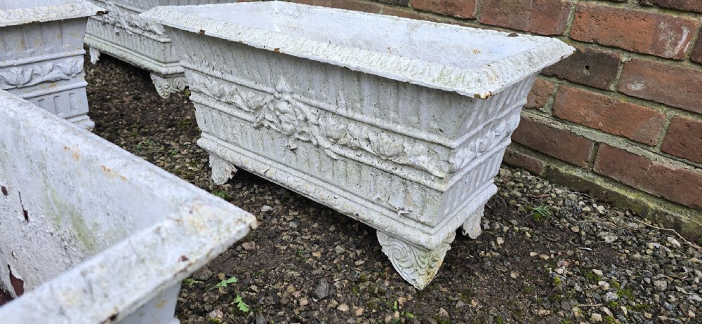 Set Four Regency Cast Iron Planters View VIII