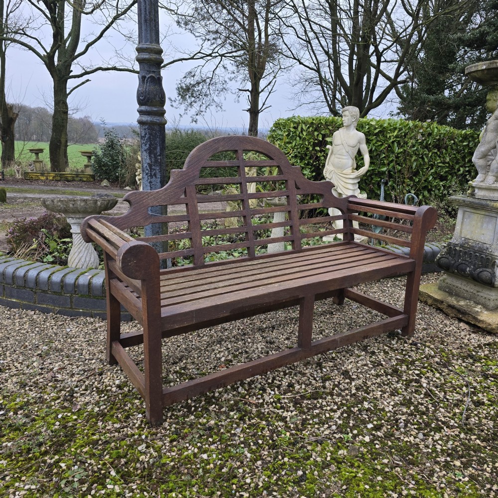 Lutyens Style Teak Bench