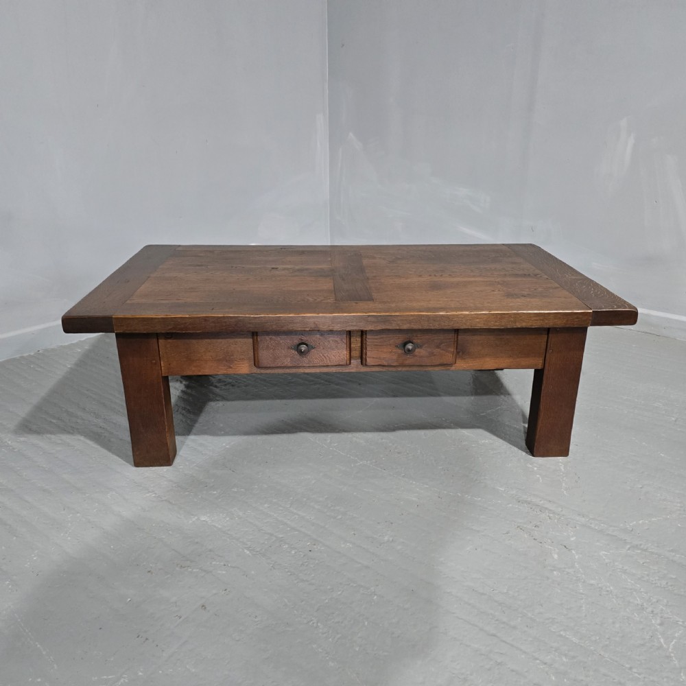 Solid Oak Plank Coffee Table