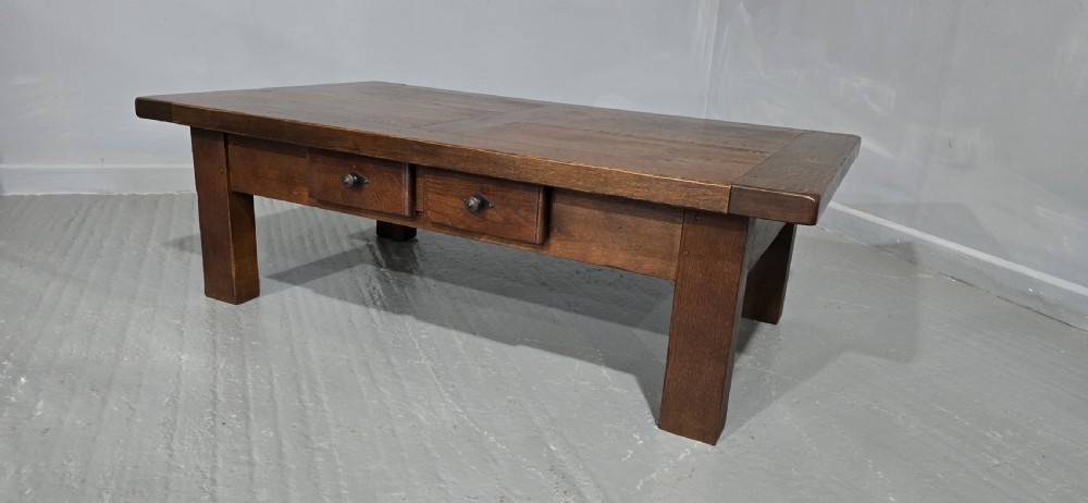 Solid Oak Plank Coffee Table View VII