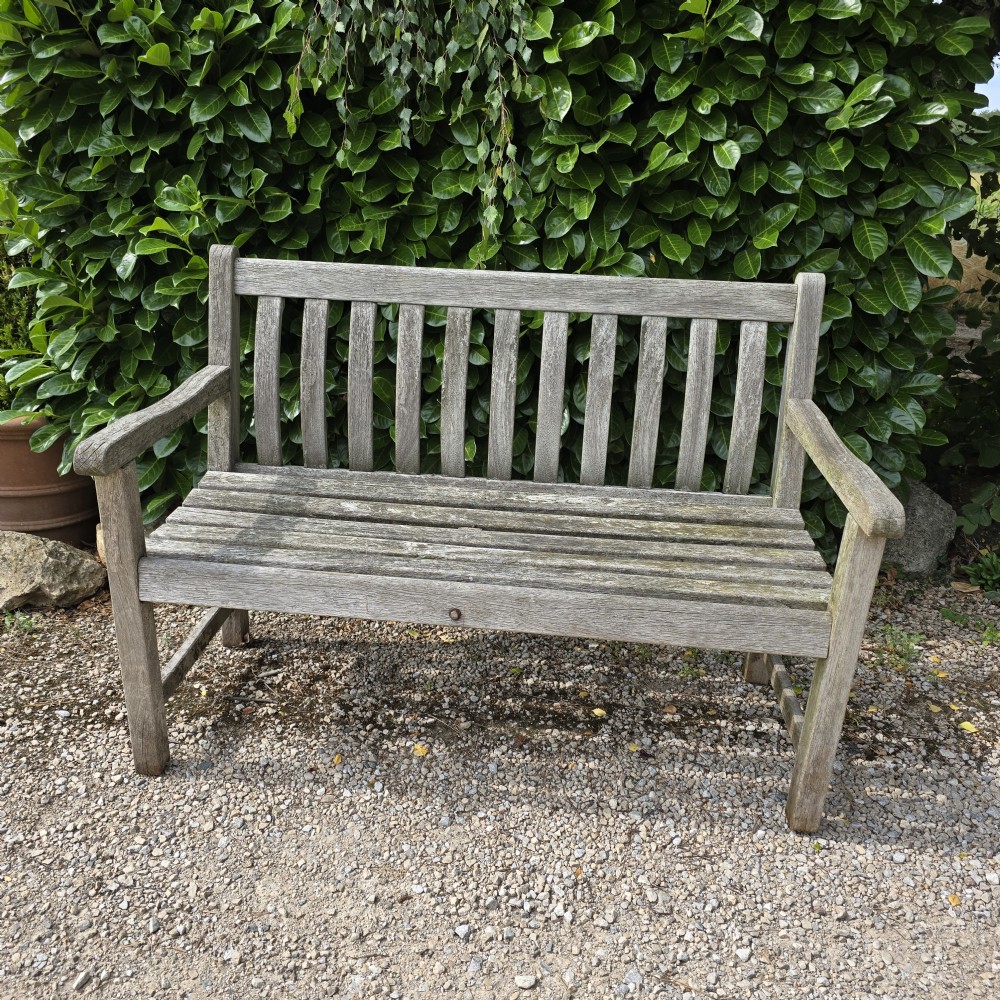 Silvered Teak Garden Bench