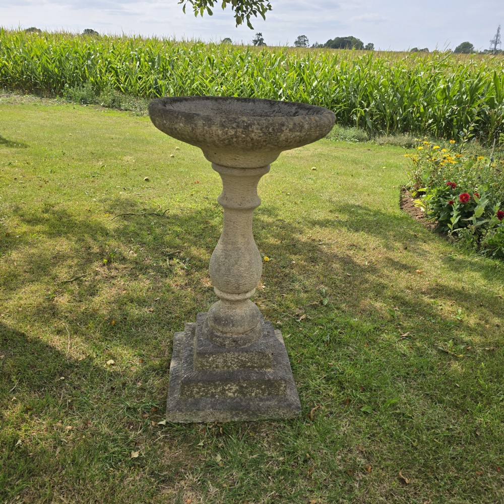 Antique Stone Bird Bath