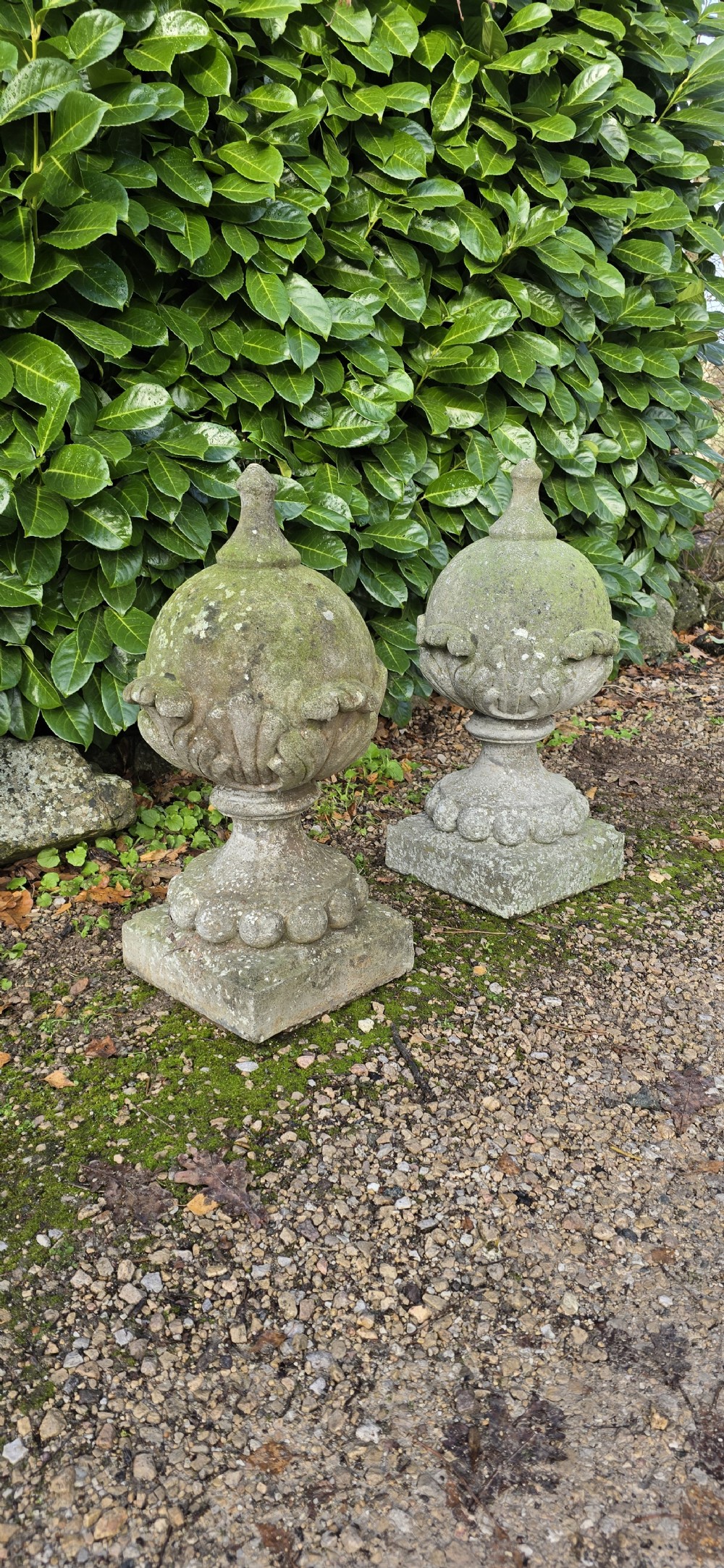 Pair Large Architectural Post Septre Finials View II