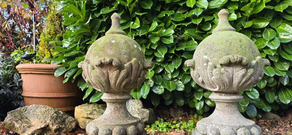 Pair Large Architectural Post Septre Finials View V