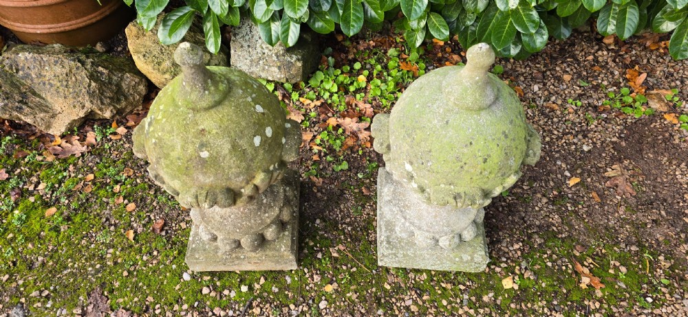 Pair Large Architectural Post Septre Finials View VII
