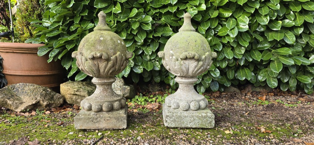 Pair Large Architectural Post Septre Finials View VIII