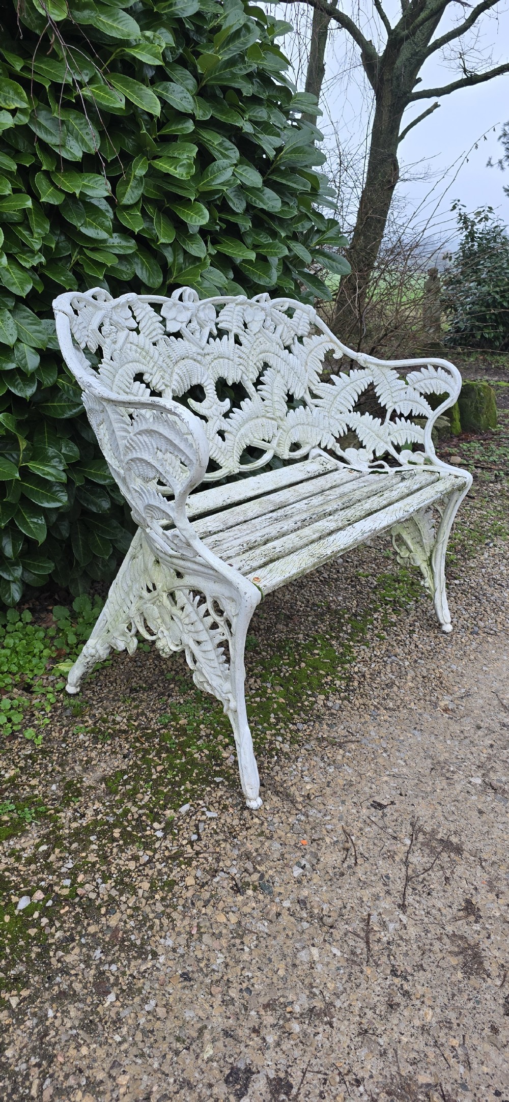 Super Two Seat Leaf Garden Bench View VII