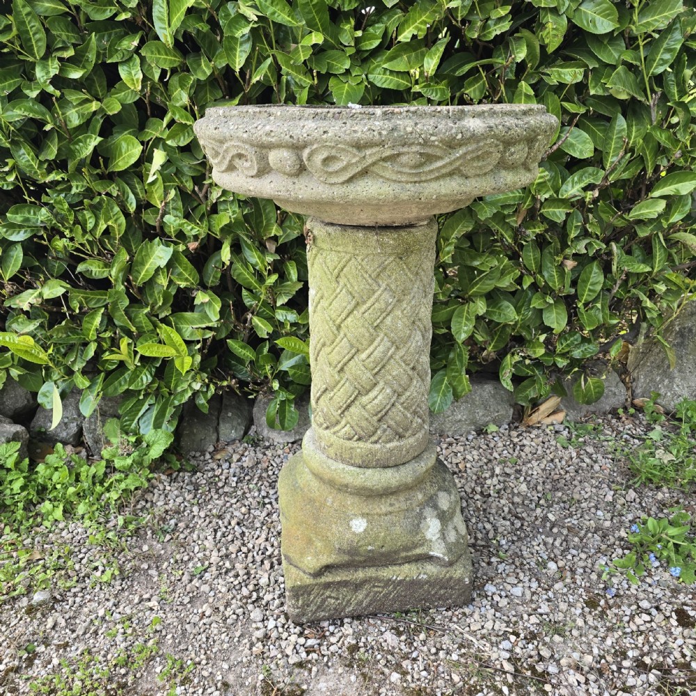 Well Weathered Bird Bath