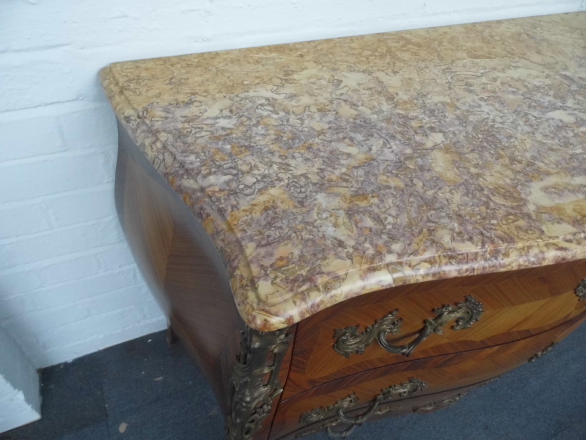 MARBLE TOP INLAID FRENCH COMODE. View IV