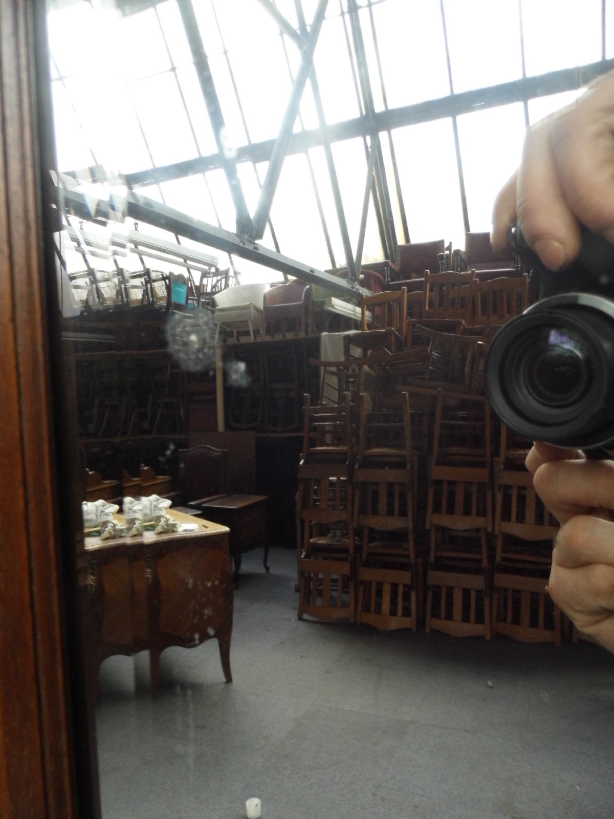 LARGE TRIPLE WALNUT FRENCH ARMOIRE View V