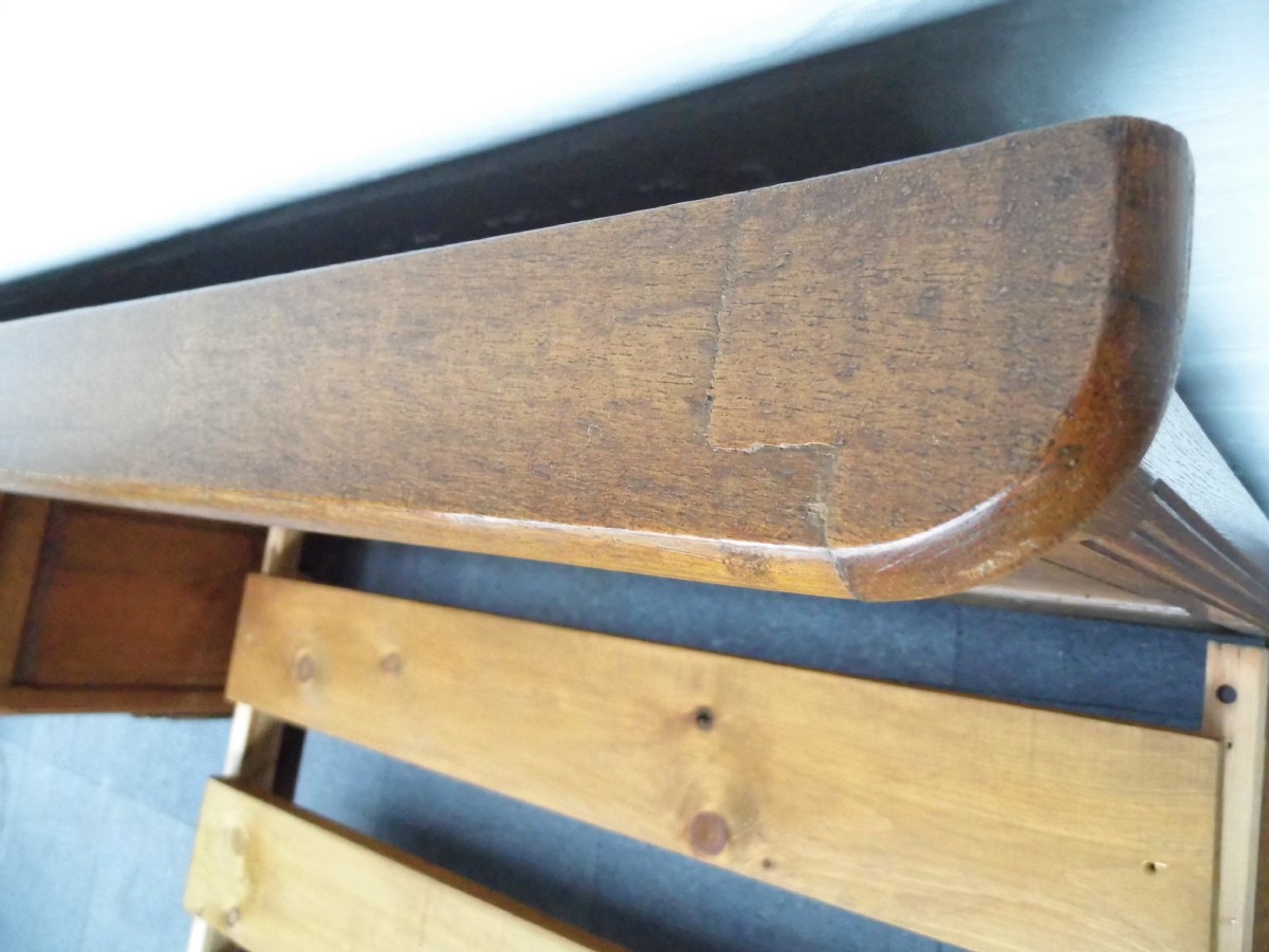 FRENCH OAK COUNTRY DOUBLE BED AND BEDSIDE. View V