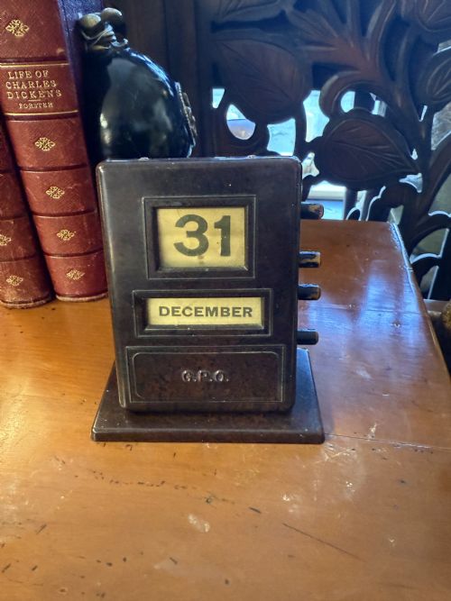1920s gpo perpetual calendar - CATEGORY: ANTIQUE MISCELLANEOUS - DATED 1930
