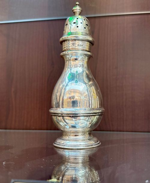ANTIQUE SOLID SILVER SUGAR CASTER LONDON 1911