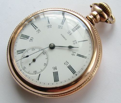 Antique Omega 24 Hour Pocket Watch