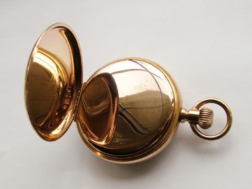 fig 2. Vintage 1920s 10ct gold filled stem winding pocket watch