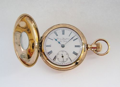 fig 2. Antique half hunter pocket watch, Lever Bros