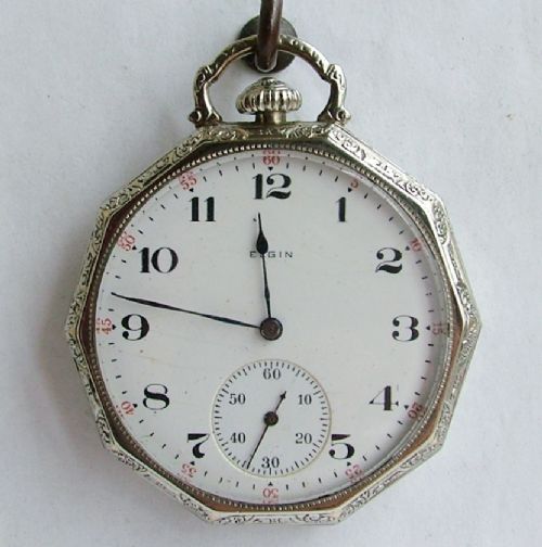 fig 2. Antique 1916 Elgin pocket watch